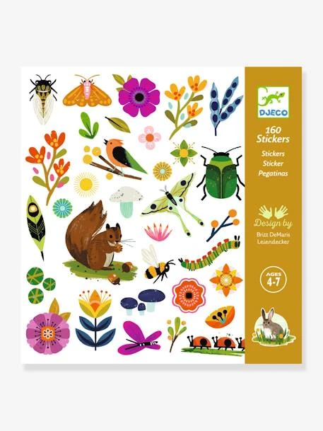 160 Stickers Jardin DJECO Orange - Djeco 3 160 Stickers Jardin DJECO Orange - Djeco