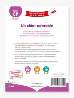 Apprendre à Lire Avec Les Alphas - Un Chien Adorable RÉCRÉALIRE Violet - Recrealire -Jouets Pour Enfants apprendre a lire avec les alphas un chien adorable recrealire 2