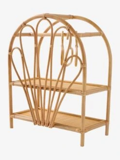 Armoire Poupon En Rotin Beige - Vertbaudet -Jouets Pour Enfants armoire poupon en rotin 2