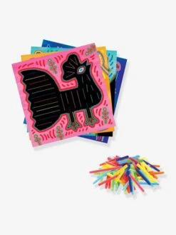 Art Kuna Et Fils Chenilles Tout Doux DJECO Vert - Djeco -Jouets Pour Enfants art kuna et fils chenilles tout doux djeco 2