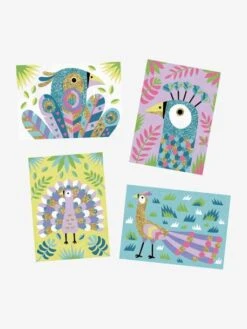 Atelier Sables Colorés Eblouissants Oiseaux Multicolore - Djeco -Jouets Pour Enfants atelier sables colores eblouissants oiseaux 2