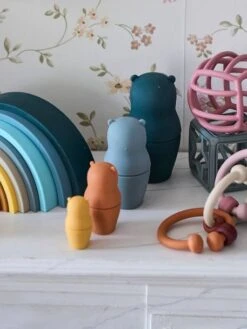 Boites Gigognes Ours En Silicone Multicolor - Vertbaudet -Jouets Pour Enfants boites gigognes ours en silicone 4