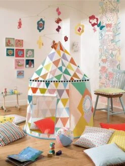 Cabane Multicolore DJECO Blanc - Djeco -Jouets Pour Enfants cabane multicolore djeco 2
