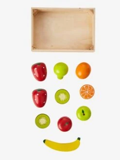 Cagette De Fruits En Bois FSC® Pour Dinette Multicolore - Vertbaudet -Jouets Pour Enfants cagette de fruits en bois fsc pour dinette 3