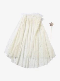Cape à Paillettes + Baguette Blanc - Vertbaudet 10 Cape à Paillettes + Baguette Blanc - Vertbaudet -Jouets Pour Enfants cape a paillettes baguette 3