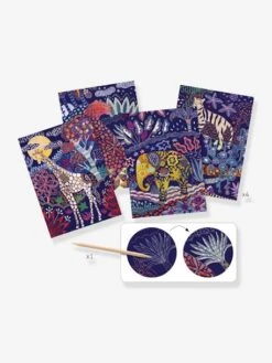 Cartes à Gratter Nature Luxuriante DJECO Violet - Djeco -Jouets Pour Enfants cartes a gratter nature luxuriante djeco 2