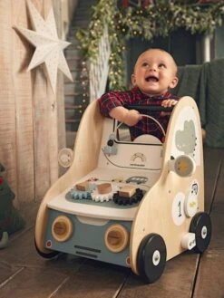 Chariot De Marche Avec Freins EN VOITURE SIMON En Bois FSC® Multicolore - Vertbaudet -Jouets Pour Enfants chariot de marche avec freins en voiture simon en bois fsc 5