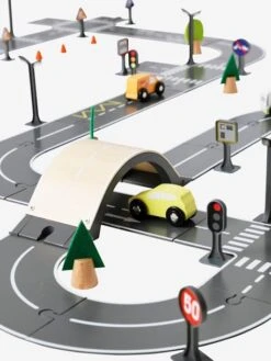 Circuit De Voitures En Bois FSC® Multicolore - Vertbaudet -Jouets Pour Enfants circuit de voitures en bois fsc 4