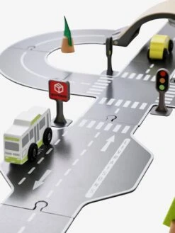 Circuit De Voitures En Bois FSC® Multicolore - Vertbaudet -Jouets Pour Enfants circuit de voitures en bois fsc 5