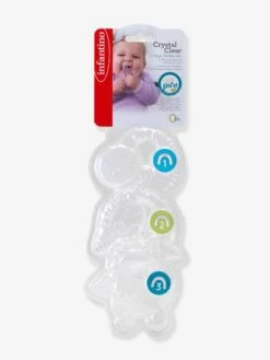 Coffret De 3 Anneaux De Dentition Cristal - INFANTINO Blanc - Infantino -Jouets Pour Enfants coffret de 3 anneaux de dentition cristal infantino 4