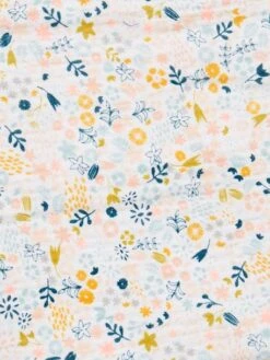 Couette + Oreiller Poupon En Gaze De Coton Blanc Fleuri - Vertbaudet -Jouets Pour Enfants couette oreiller poupon en gaze de coton 1