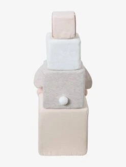 Cubes En Tissu GRENIER Beige - Vertbaudet -Jouets Pour Enfants cubes en tissu grenier 4