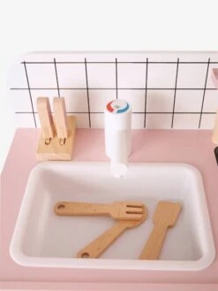Cuisinette Design En Bois FSC® Rose - Vertbaudet -Jouets Pour Enfants cuisinette design en bois fsc 4
