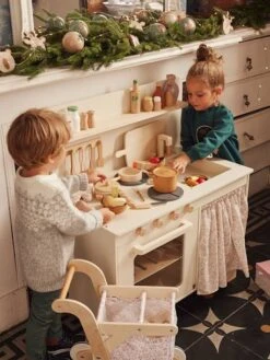 Cuisinette équipée Avec Rideau - En Bois FSC® Multicolore - Vertbaudet -Jouets Pour Enfants cuisinette equipee avec rideau en bois fsc 3