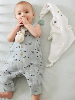 Doudou Carré + Hochet GREEN FOREST Multicolore - Vertbaudet 11 Doudou Carré + Hochet GREEN FOREST Multicolore - Vertbaudet -Jouets Pour Enfants doudou carre hochet green forest 3