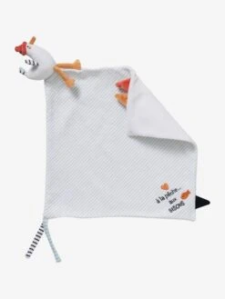 Nouveaux produits 19 Doudou Carré LEON SUR LE PONTON Multicolore - Vertbaudet