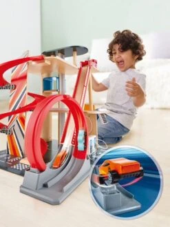 Garage Looping - HAPE Rouge - Hape -Jouets Pour Enfants garage looping hape 3