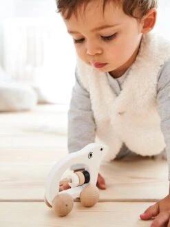 Hochet Ourson En Bois FSC® Blanc - Vertbaudet -Jouets Pour Enfants hochet ourson en bois fsc 2