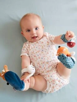 Hochets Mains Et Pieds Forêt Enchantée Multicolore - Vertbaudet -Jouets Pour Enfants hochets mains et pieds foret enchantee 2