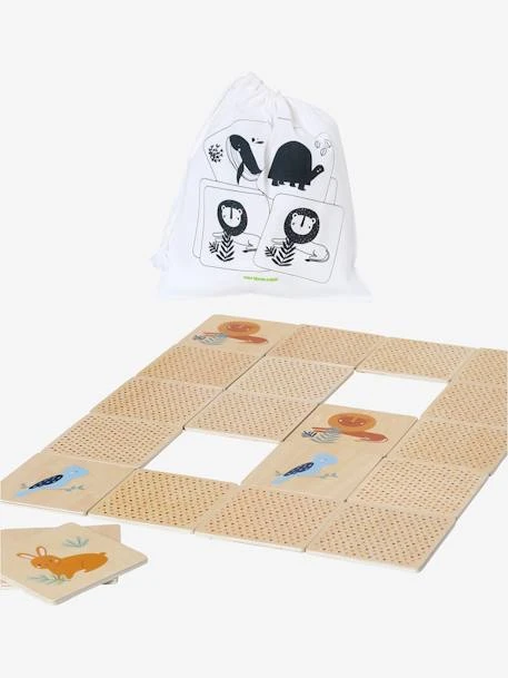 Jeu De Mémo Géant En Bois FSC® Multicolor - Vertbaudet 5 Jeu De Mémo Géant En Bois FSC® Multicolor - Vertbaudet – Image 3