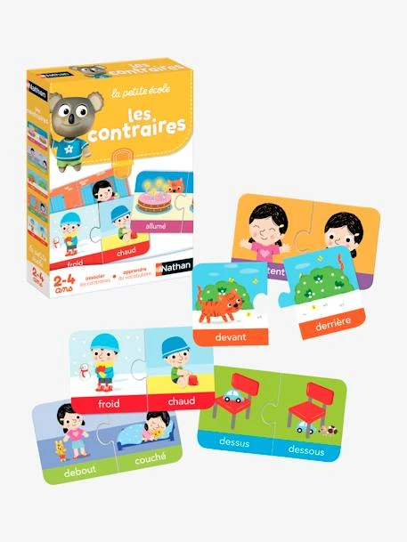 Les Contraires NATHAN Multicolore - Nathan 3 Les Contraires NATHAN Multicolore - Nathan