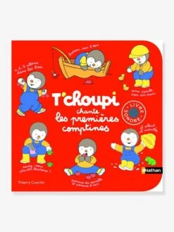 Livre Musical T’choupi Chante Les Premières Comptines NATHAN Rouge - Nathan