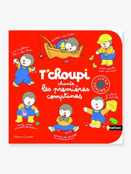 Livre Musical T’choupi Chante Les Premières Comptines NATHAN Rouge - Nathan 3 Livre Musical T’choupi Chante Les Premières Comptines NATHAN Rouge - Nathan