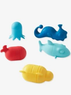 Lot De 5 Aspergeurs De Bain Silicone Lavables Multicolore - Vertbaudet -Jouets Pour Enfants lot de 5 aspergeurs de bain silicone lavables 2