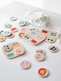 Loto Des Animaux En Bois FSC® Multicolore - Vertbaudet -Jouets Pour Enfants loto des animaux en bois fsc 2