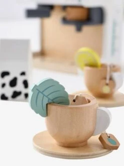 Machine à Café Et à Thé En Bois FSC® Multicolore - Vertbaudet -Jouets Pour Enfants machine a cafe et a the en bois fsc 3