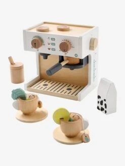 Machine à Café Et à Thé En Bois FSC® Multicolore - Vertbaudet -Jouets Pour Enfants machine a cafe et a the en bois fsc 4
