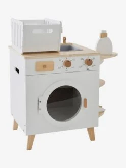 Machine à Laver Et à Repasser En Bois FSC® Blanc - Vertbaudet -Jouets Pour Enfants machine a laver et a repasser en bois fsc 5