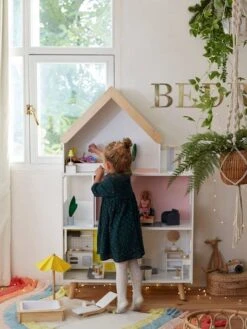 Maison De Poupée Mannequin En Bois FSC® Multicolore - Vertbaudet -Jouets Pour Enfants maison de poupee mannequin en bois fsc 5