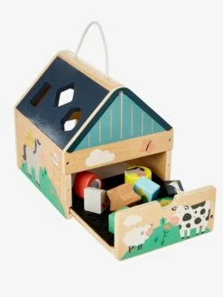 Maison Des Formes En Bois FSC® Multicolore - Vertbaudet -Jouets Pour Enfants maison des formes en bois fsc 4