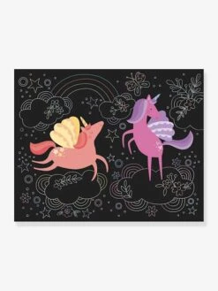 Mes Cartes à Gratter Licornes - AUZOU Noir - Auzou -Jouets Pour Enfants mes cartes a gratter licornes auzou 2