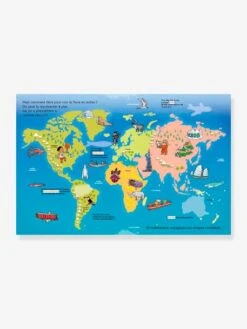 Mes Docs à Coller - Mon Premier Petit Atlas - ÉDITIONS MILAN Blanc - Hachette -Jouets Pour Enfants mes docs a coller mon premier petit atlas editions milan 2