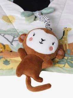 Panneau D'activités Musical En Tissu TANZANIE Blanc - Vertbaudet -Jouets Pour Enfants panneau dactivites musical en tissu tanzanie 4