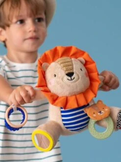 Peluche D'activités Lion - TAF TOYS Orange - Taf Toys -Jouets Pour Enfants peluche dactivites lion taf toys 3