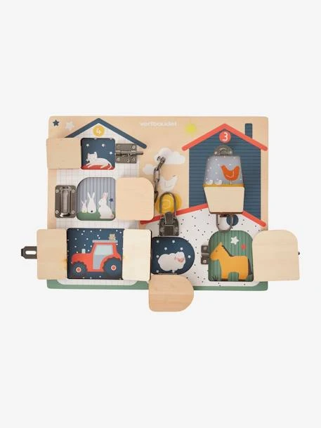 Planche à Verrous En Bois FSC® Multicolore - Vertbaudet 4 Planche à Verrous En Bois FSC® Multicolore - Vertbaudet – Image 2