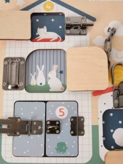 Planche à Verrous En Bois FSC® Multicolore - Vertbaudet 8 Planche à Verrous En Bois FSC® Multicolore - Vertbaudet -Jouets Pour Enfants planche a verrous en bois fsc 2