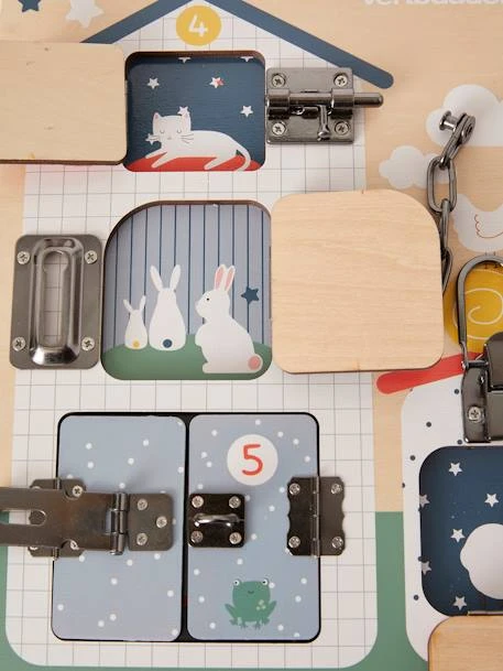 Planche à Verrous En Bois FSC® Multicolore - Vertbaudet 5 Planche à Verrous En Bois FSC® Multicolore - Vertbaudet – Image 3