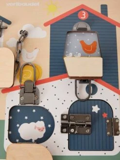 Planche à Verrous En Bois FSC® Multicolore - Vertbaudet 9 Planche à Verrous En Bois FSC® Multicolore - Vertbaudet -Jouets Pour Enfants planche a verrous en bois fsc 3