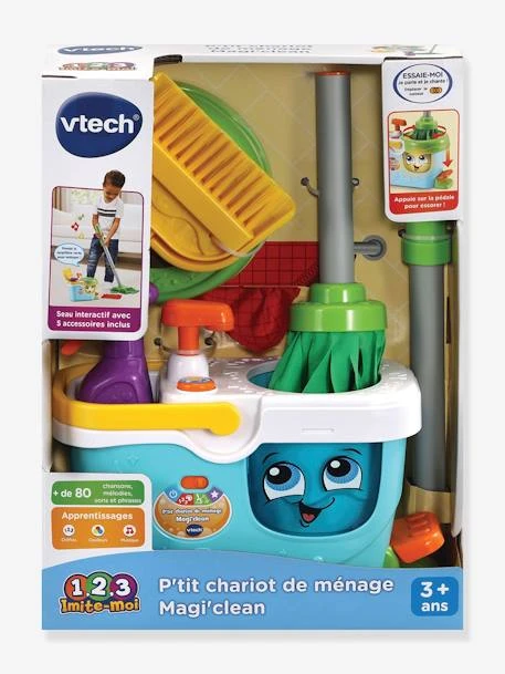 P'tit Chariot De Ménage Magi'clean - VTECH Multicolore - Toutes Les Marques 4 P'tit Chariot De Ménage Magi'clean - VTECH Multicolore - Toutes Les Marques – Image 2