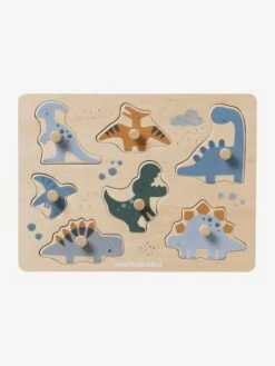 Puzzle Bouton Dinosaures En Bois FSC® Multicolore - Vertbaudet -Jouets Pour Enfants puzzle bouton dinosaures en bois fsc 2