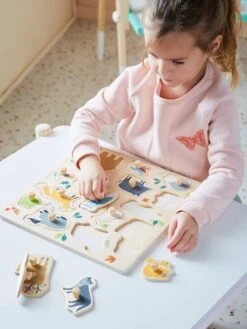 Puzzle Bouton Forêt En Bois FSC® Multicolore - Vertbaudet -Jouets Pour Enfants puzzle bouton foret en bois fsc 4