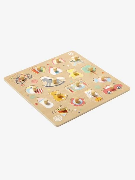 Puzzle Bouton Happy En Bois FSC® Multicolore - Vertbaudet 3 Puzzle Bouton Happy En Bois FSC® Multicolore - Vertbaudet