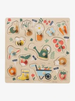 Puzzle Boutons Jardin En Bois FSC® Multicolore - Vertbaudet -Jouets Pour Enfants puzzle boutons jardin en bois fsc 2