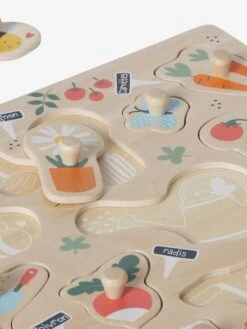 Puzzle Boutons Jardin En Bois FSC® Multicolore - Vertbaudet -Jouets Pour Enfants puzzle boutons jardin en bois fsc 3