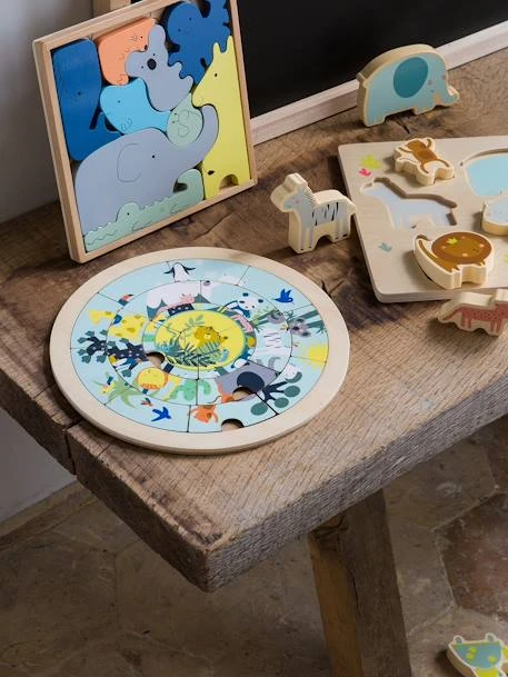 Puzzle Chunky Jungle En Bois FSC® Multicolore - Vertbaudet 4 Puzzle Chunky Jungle En Bois FSC® Multicolore - Vertbaudet – Image 2