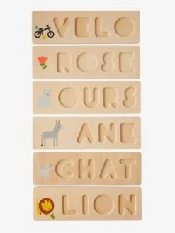 Puzzle Des Mots à Encastrer En Bois FSC® Multicolore - Vertbaudet -Jouets Pour Enfants puzzle des mots a encastrer en bois fsc 3